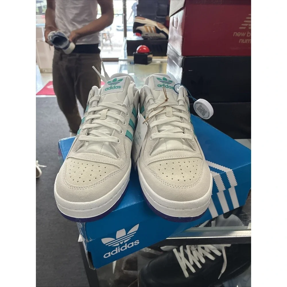 Adidas Forum 84 Low ADV Original RETRO COLORS HP9093 White Suede SZ 10.5 New